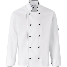 Unisex Long Sleeve Dijon Chef Jacket Front